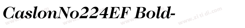 CaslonNo224EF Bold字体转换 CaslonNo224EF Bold字体转换
